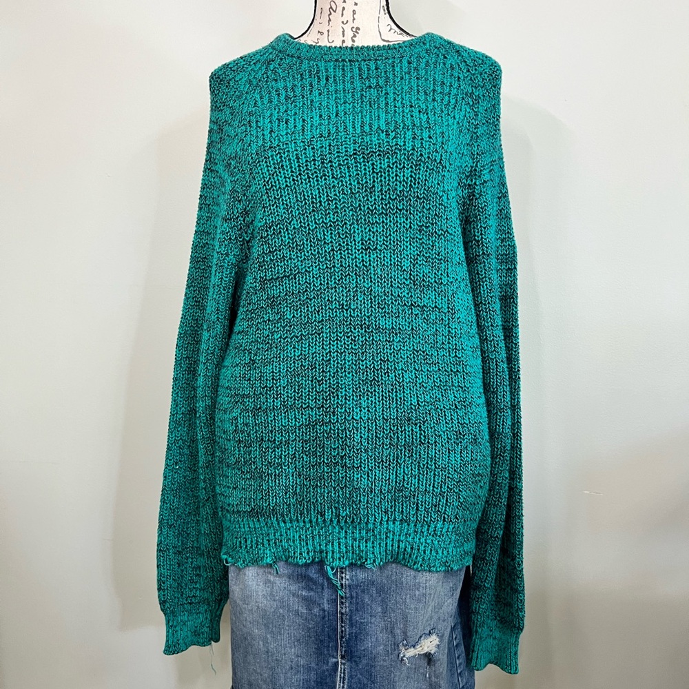 Vintage Men’s Store Deconstructed Knit Sweater | Goth Punk Grunge | Size M